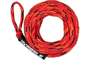 MESLE 3P 55' Corda di rimorchio per gommoni e per Sport Acquatici, con Galleggiante, Corda di rimorchio per 3 Persone, Lunghezza 16,8 m