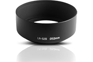ARES FOTO Parasol del Objetivo. Lens Hood. para Lentes con Longitud Focal de 35mm y Mayores. para Canon Sony Nikon Fujifilm Olympus Pentax Leica Samsung Panasonic Tamron Sigma (52mm)