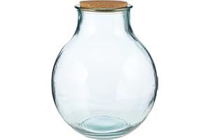 MICA Decorations Olly Vase, Verre, Transparent, 29 x 29 x 38 cm