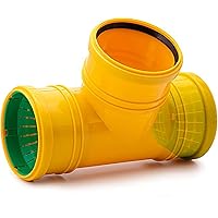 T-Stück KDR 26 2 x Drainage Anschluss DN80, DN100 (Universal) 1 x HT - KG Anschluss ø 110 mm