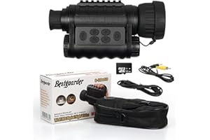 BESTGUARDER 12MP WiFi Digital Infrared Night Vision 6x50mm with 32G Memory Card, Monocular Telescope Records Day and Night IR Image 4000 * 3000 & Video 1280 * 720 @30FPS with Sound, 350M/1150 FT in Full Darkness