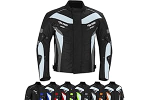 PROFIRST Motorcycle Jacket Mens Waterproof Textile Cordura Fabric Motorbike Mesh Jacket All Seasons Removeable CE Approved Protections