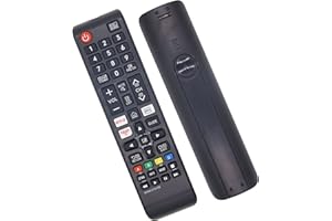 Riry Telecommande Samsung Universelle BN59-01315B pour Tous Les Téléviseurs Samsung 4K UHD HDR Crystal QLED Smart TV avec Bouton Netflix/Rakuten/Prime Video