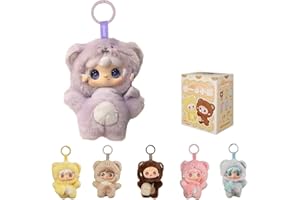 Générique Yooki Prendre Une Morsure d'ours Série en Peluche Boîte Aveugle Mignon Vinyle Figurines Collection Mystère en Peluche Poupée Jouets Sac Charme Pendentif Cadeau d'anniversaire