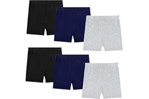 KEREDA Pantaloncini Bambina Ragazza Mutande Short Corti Leggings Cotone 2-10 Anni Pacco de 6