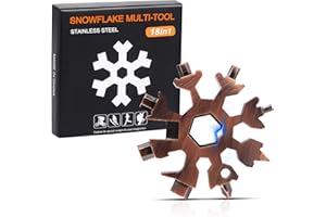 YUMCUTE Calendario dell'Avvento da uomo, strumento multiuso fiocco di neve 18 in 1, regali da uomo, gadget per compleanni da uomo, regali di Natale, regali da uomo, piccoli regali da uomo