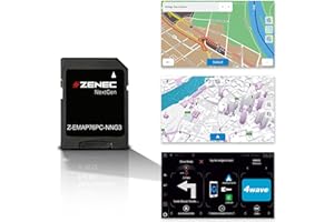 ZENEC Z-EMAP76PC-NNG3 – Micro SDXC-Karte mit PKW Navigationssoftware für ZENEC Infotainer Z-E3776, Z-N1000, Z-N975 und Z-N976, 3-D Karten für Europa, TMC