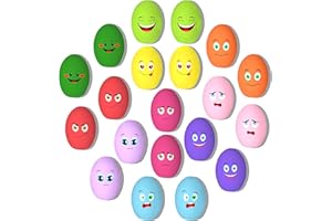 TONGKTAI Piszczące zabawki dla psów, zabawne piszczące jajka dla szczeniaka, interaktywna zabawka do żucia zwierząt domowych, małych i średnich ras, 20 sztuk