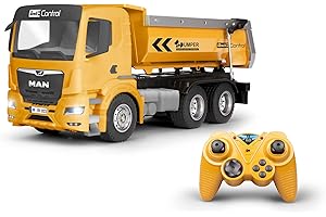 Revell Control RC MAN TGS 28.430 Dumper Truck I scala 1:14 I autentica sensazione di cantiere grazie al design dettagliato e al suono realistico del motore, illuminazione a LED e pannello ribaltabile
