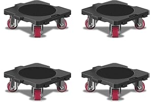 ONEON 4 Pack Furniture Movers with Wheels, 165 Lbs / 75 Kg Capacity per Dolly, 360° Rotation Wheels Furniture Mover Dolly