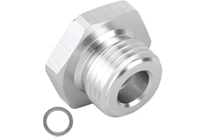 AKOZON Adaptador de sensor de presión de aceite, conector de aluminio de aceite M16x1,5 a 1 / 8NPT para motor de la serie LS