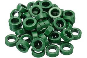 PATIKIL Ferrite Tore Noyau, 20 pcs Tore Noyau 0.9"Odx0.6"Idx0 .3"H Ferrite Anneaux Transformateur Ferrite Tore Noyaux pour EMI/RFI Filtres, Vert