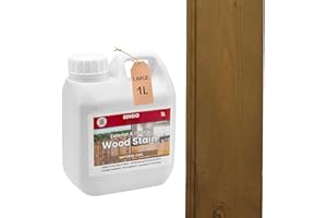 SENSIOHOME Sensio Home Natural Oak Wood Stain Big Value 1L Size Water Based Non Toxic Environmentally Friendly Wood Dye Indoor and Outdoor Furniture Wood Timber Skirting Doors Fence