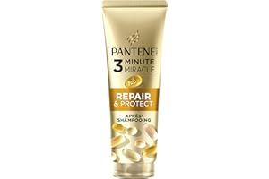 Pantene Pro-V Repair & Protect Après-Shampoing 3 Minute Miracle 220ml pour Cheveux Secs et Abîmés, Formule Pro-V avec Active Nutri-Plex, Aide à Réparer les Dommages Visibles en 1 Application