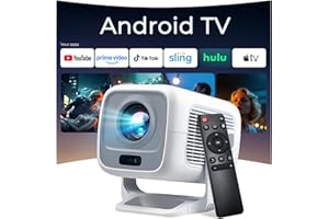 [12000 Lúmenes, Auto Focus] Smart Proyector Nativo 1080P 4K Soporte, Auto Keystone, App Integrada, Inteligente Projector Portatil con WiFi 6 Bluetooth 5.4, Compatible con HDMI/iOS/Android/USB LYNCAST