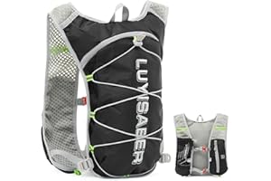 Donaky Zaino Idratazione Running Uomo Donna, Zainetto Gilet Running Leggero Riflettente Zaino Corsa Trail Running per Gli Sport all'Aria Aperta Ciclismo Arrampicata Trekking Maratona
