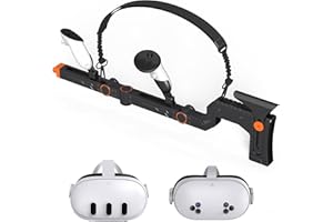 LXFEIFANTECH VR Gun Stock for Meta Quest 3/3S, 3-in-1 Magnetic Controller Grip Accessory for Oculus Quest 3/3S, Providing Realistic Experience for Shooting Game