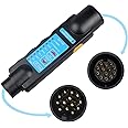 AOHEWEI 13 Pin Trailer Lights Plug and Socket Tester 12V Wiring Circuit Electrics Diagnostic Connector for Towing Car Caravan