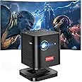 BYINTEK P19 Mini 3D DLP Projector USB Full HD LED Battery Operated Portable Wi-Fi Projector with 4K Android 9.0 OS Wireless Display Support, 1 Year Warranty