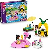 LEGO Friends Tek Boynuzlu At ve Flamingo Havuz Partisi 42658-5 Yaş ve &Uuml;zeri Kız ve Erkek &Ccedil;ocuklar i&ccedil;in 2 Mini Bebek ve 1 Kedi