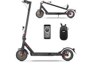 ‎ISCOOTER E Scooter mit Straßenzulassung Max 33 km Reichweite, ABE Elektroroller Belastung bis 120kg, LED, 20km/h, 350W Motor,Duales Bremssystem Doppelte Federung Leicht Kompakt & Stabil Eroller Für Pendler