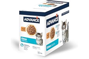 Advance Comida Húmeda para Gatitos con Pollo, Multipack 12 x 85 g, Total 1.02 kg
