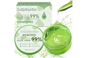 NEXKAYEE Aloe Vera Gel 99 % rein – Feuchtigkeitspflege für Gesicht, Körper und Haare, beruhigend bei Sonnenbrand, trockener Haut und Hautirritationen, Für alle Hauttypen geeignet, 300 g
