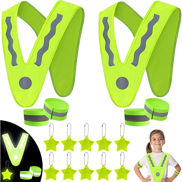 Gilet Catarifrangente 2 Pezzi - Alta Visibilità, Regolabile, Per Corsa E Ciclismo - Foto 11