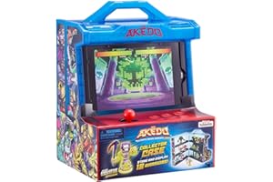 Akedo 14241 - Ultimate Arcade Warriors Collector Case Mini Battling Action Figures Ready, Fight, Split Strike, Multicolor, Small