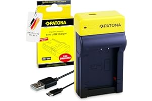 PATONA Slim USB-C Chargeur pour DMW-BMB9 BMB9E BP-DC9 DC9E Batterie Compatible avec Panasonic Lumix DC-FZ82 DC-FZ82D DC-FZ83 DMC FZ40 FZ45 FZ47 FZ48 FZ60 FZ62 FZ70 FZ72 FZ100 FZ150