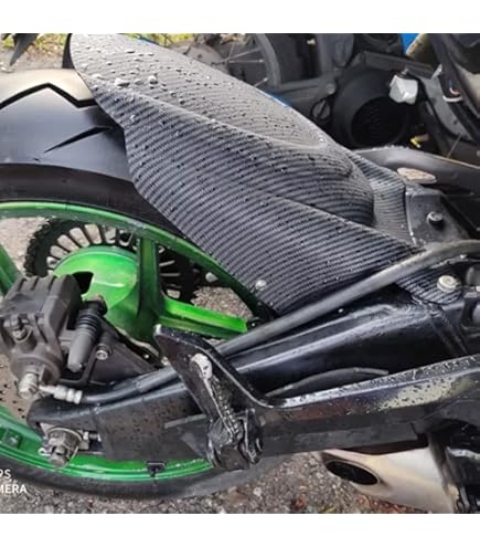 Parafango Posteriore Per Kawasaki Versys 650 2007-2024 - Nero, In ABS Con Supporto Acciaio - Foto 5