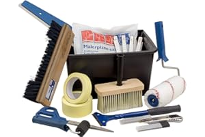 HOMEFACTO:RI TOOLS Profi Tapezierset 15-teilig Qualitäts Tapezierwerkzeug Tapezieren Renovieren