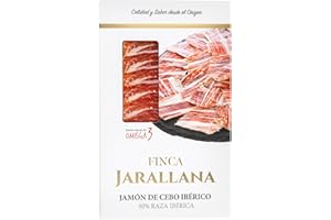 Jamón Ibérico Loncheado La Nevera Española - 3 Sobres x 70 gr - Sobres envasados al Vacio (Jamon cebo Ibérico 50%)