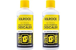 Kilrock Big K Multi-Purpose Descaler 2x400ml (10 Doses) - Limescale Descaling for Kettles, Shower Heads & Coffee Machines - Biodegradable and Phosphate Free - 100% Limecale Removal