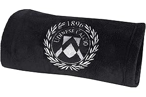 Udinese Calcio 1896 Prodotto Ufficiale Coperta Plaid Singolo, Nessun Genere, Nero, taglia unica