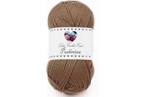 LIDIA CROCHET TRICOT Pashmina- hilo de lana, lana Cachemira PA, hilo de tejer, hilo de ganchillo (100 gr/ovillo ; 12 colores) (empresa española/envío desde España) (05)