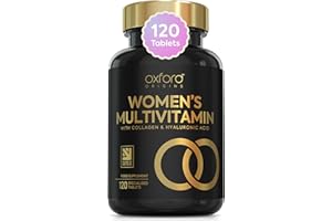 OXFORD ORIGINS Award Winning Multivitamin Tablets for Women with Collagen & Hyaluronic Acid | Made in The UK | Womens Vitamins to Support Hormones, Immunity & Energy | Collagen Supplements for Women | 120 Tablets