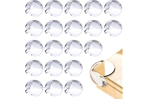 Kimsky Ochrona narożników i krawędzi chroni niemowlęta i dzieci, zabezpieczenie przed dziećmi, miękka, przezroczysta, ochrona krawędzi stołu, najsilniejsza przyczepność i mocne na stole i meblach (20 sztuk)