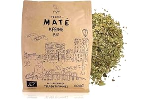 YVY MATÉ Yerba Mate Bio Affiné 500g | Maté Bio Équitable et Non Fumé | Sans Tige | Amertume modérée Yerba Traditionnelle | Consommation quotidienne | Boisson énergisante Bien-être