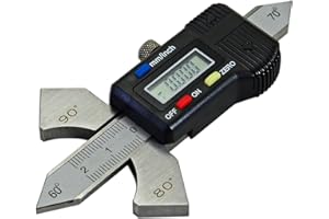 RIVERWELD Calibro per Saldatura a 4 Angoli Display corpo 60°, 70°, 80°, 90° Controlla l'altezza della saldatura Spessore del filetto Angolo di Smusso