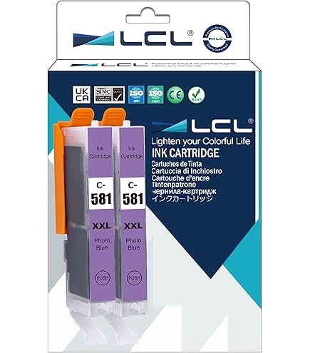 Jhaan CLI-581XXL PB Cartuchos De Impresora Azul Fotográfico