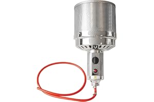 Marvin Ricambio Bruciatore Stufa a Gas infrarossi Fungo, Riscaldatore per Patio Esterno con Rete in Acciaio Inossidabile e Regolatore di Potenza