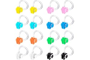 LUCKYKODOR 16 Pièces Pince-Nez en Silicone,Pince-Nez pour Nageurs,Réutilisable, Pince-Nez Professionnel étanch