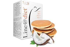 PANCAKE PROTEICI Line@diet | 7 COCCO | comode monoporzioni | OLTRE il 60% di PROTEINE | preparato proteico per pancake e crêpes (Cocco, 7 Pancake)