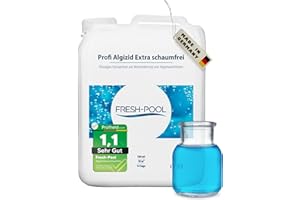 Fresh-Pool Profi Algizid Extra schaumfrei 5 Liter - Pool Algenmittel | Pool Algizid | Algenmittel | Algen entfernen | Algezid
