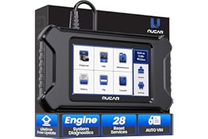 MUCAR CS90 Car Diagnostic Tool, ECM + 28 Lifetime Free Reset, Check Engine System, Oil/BRAKE/SAS/DPF/IMMO/ETS/Injector Coding Maintenance, OBD2 Scanner, OBD2 Code Reader Scan Tool