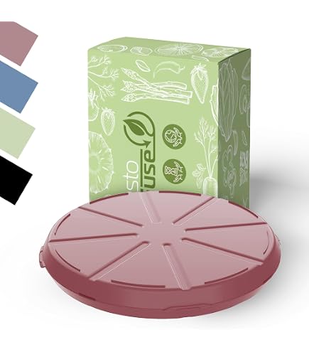Scatola per pizza 34 cm con coperchio rotondo - Contenitore impilabile
