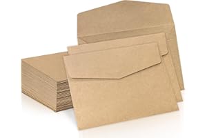 ‎SENBALER Senbaler 25 Blätter Briefumschläge Kraftpapier DIN C6 Umschläge Ohne Fenster Farbig für Postkarte,Briefköpfe,Grußkarten,Einladung, Geburtstagskarten,16.2×11.4cm