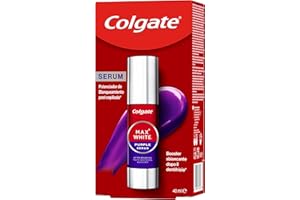 Colgate Max White Sérum Morado 40ml, Blanqueador Dental Instantáneo sin Flúor, Blanquea Instantáneamente, Fórmula de Doble Acción para Corrección del Color y Resultados Blanqueadores Duraderos