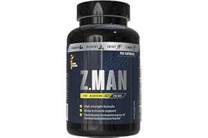 MR RUN Zinc Magnesium Supplement for Men, 120 Capsules - Muscle & Sleep Support, High Strength Magnesium Zinc Tablets with VIT B6 - Muscle Growth Recovery Performance - Vegan, UK Made - 60 Servings